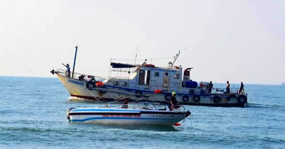 Kiểm tra khẩn cấp khu vực đánh mìn ở biển Vĩnh Hảo ảnh 1